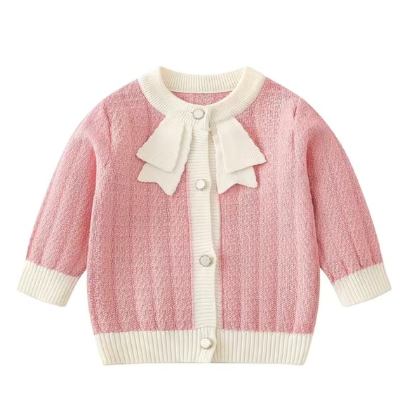 JANIE & JACK Maybe the most gorgeous/dainty sweater ever! The bow!!! - Picture 1 of 5